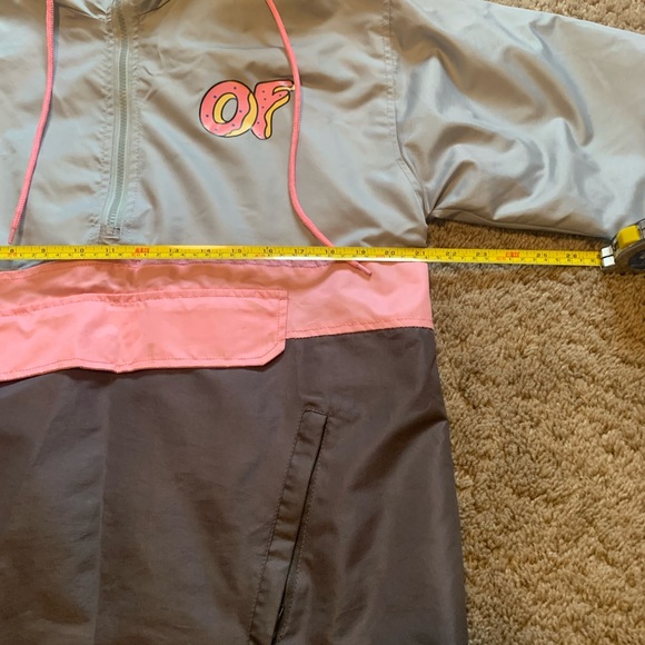 Odd Future Color Block Half Zip Jacket Size M Like New - Picture 8 of 9